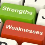 Strengths And Weaknesses Keys Stock Photo