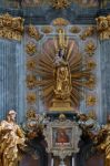 Altar In The Catholic Church In Attersee Stock Photo