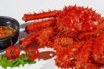 King Crab, Food Crab Of Legs, Alaska Food Stock Photo