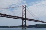 Lisbon Bridge - April 25th Stock Photo