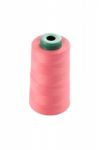 Roll Of Spun For Sewing Machine On White Background Stock Photo