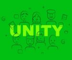 Unity People Represents Team Work And Cooperation Stock Photo