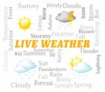 Live Weather Represents Meteorological Conditions And Outlook No Stock Photo