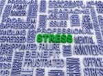 3d Stress Concept (word Cloud) Stock Photo