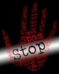 Stop Spam Means E Mail And Control Stock Photo