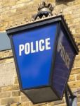 Police Lantern In England Stock Photo