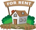 House For Rent Stock Photo