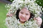 Flower Girl Stock Photo