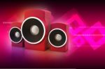 Music Speaker Stock Photo