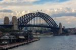 View Of Sydney Harbour Bridge,one Of The World's Top Tourist Destinations. Australia Stock Photo