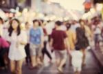 Festival Event With Blurred People Background In Phuket Stock Photo