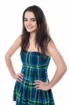 Attractive Young Girl With Hands On Waist Stock Photo