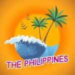 Philippines Vacation Represents Seafront Vacational And Warmth Stock Photo