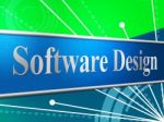 Software Design Means Designed Concept And Programming Stock Photo
