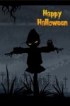 Halloween Scarecrow Stock Photo