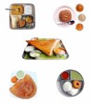 Indian Breakfast Items Stock Photo