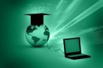 Global Computer Education Stock Photo