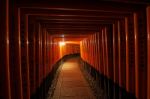 Torii Gates In Fushimi Inari Shrine Stock Photo
