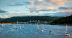 View Of The Conwy Estuary Stock Photo
