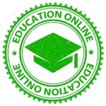 Education Online Shows Web Site And Educated Stock Photo