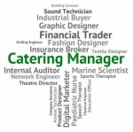 Catering Manager Shows Restaurant Hire And Overseer Stock Photo