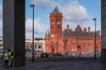 Cardiff Uk March 2014 - View Of The Pierhead Building Cardiff Ba Stock Photo
