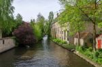 Canal In Bruges Stock Photo