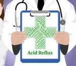Acid Reflux Indicates Poor Health And Ailment Stock Photo