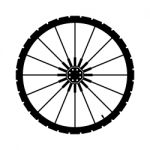 Bicycle Wheel  Illustration Stock Photo