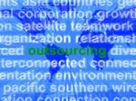 Outsourcing Word Stock Photo