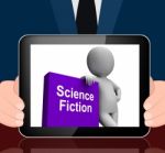 Science Fiction Book And Character Displays Scifi Books Stock Photo