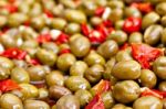 Marinated Olives Stock Photo