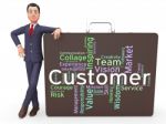 Customer Words Indicates Patronage Shoppers And Purchaser Stock Photo