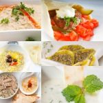 Middle East Food Collage Stock Photo