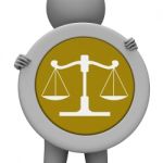 Balance Scales Means Jury Court And Balanced Stock Photo