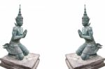 Thai Teppanom Angel Statue Stock Photo