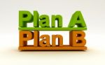 Options Plan A, Plan B Stock Photo