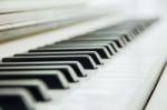 Close-up Of Piano Keyboard Centred On Ab With Plenty Of White Sp Stock Photo