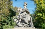Sobieski Monument By Franciszek Pinck In Warsaw Stock Photo