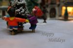 Christmas Toy Village Stock Photo