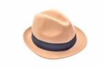 A Hat Isolate On White Background Stock Photo