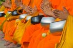 Thai Monks Stock Photo