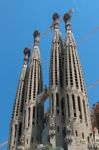 La Sagrada Familia  In Barcelona Stock Photo