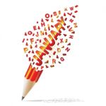 Creative Pencil Broken Streaming With Text January Illustration Stock Photo
