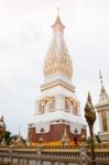 Phra That Phanom Pagoda In Wat Phra That Phanom, Nakhon Phanom, Stock Photo