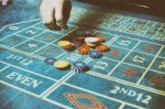 Casino Roulette Table Stock Photo