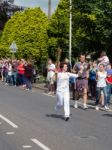 Olympic Flame Comes To East Grinstead Stock Photo