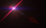 Abstract Sun Burst With Digital Lens Flare Background Stock Photo