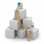 Ladders And Blocks Stock Photo