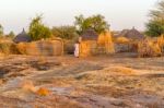 Sudanese Village Stock Photo